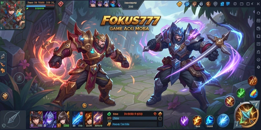 Tangkapan layar gameplay FOKUS777 yang menampilkan aksi pertempuran seru.