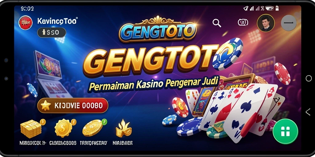 Screenshot gameplay GENGTOTO dengan visual kasino yang memukau.