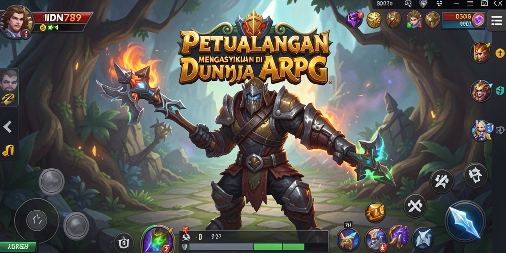Tampilan gameplay ARPG yang mendebarkan di IDN789.