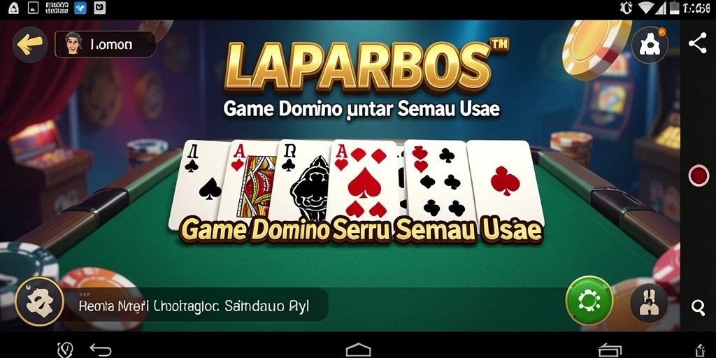 Tampilan gameplay seru LAPARBOS dengan pengalaman domino yang mengasyikkan.
