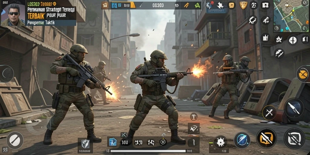 Tampilan gameplay menarik di LOS303 dengan berbagai unit strategi.