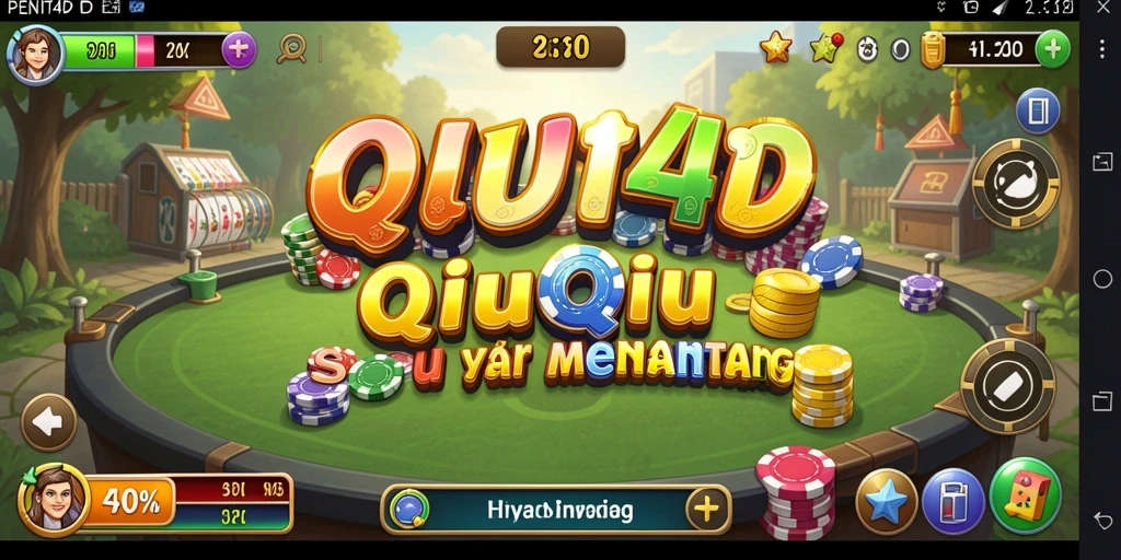 Tampilan menarik dari gameplay QiuQiu di PENITI4D.