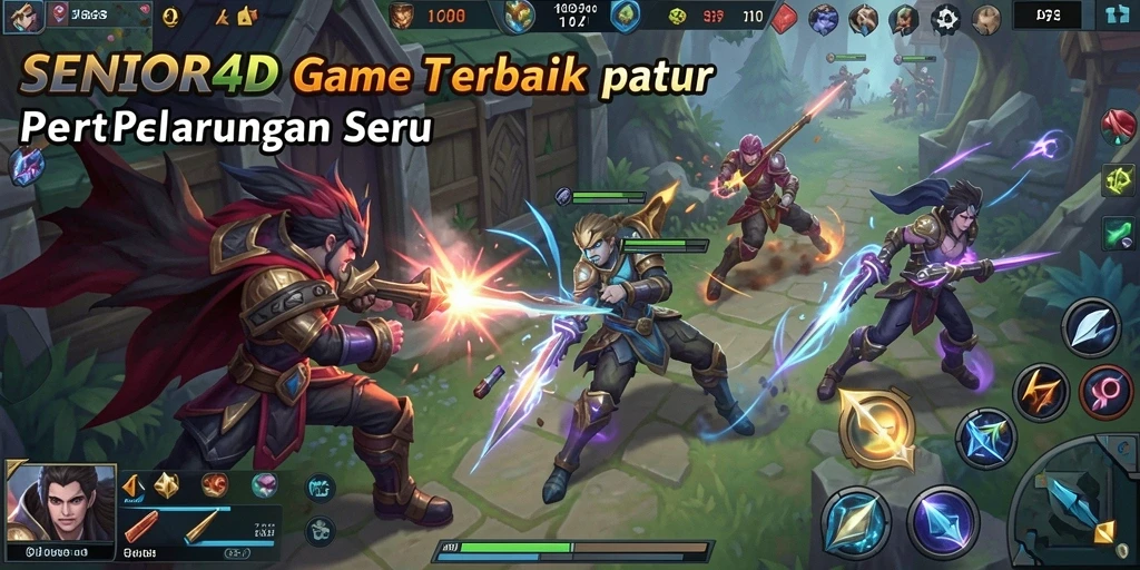 Tampilan epic gameplay SENIOR4D yang seru dan menegangkan.