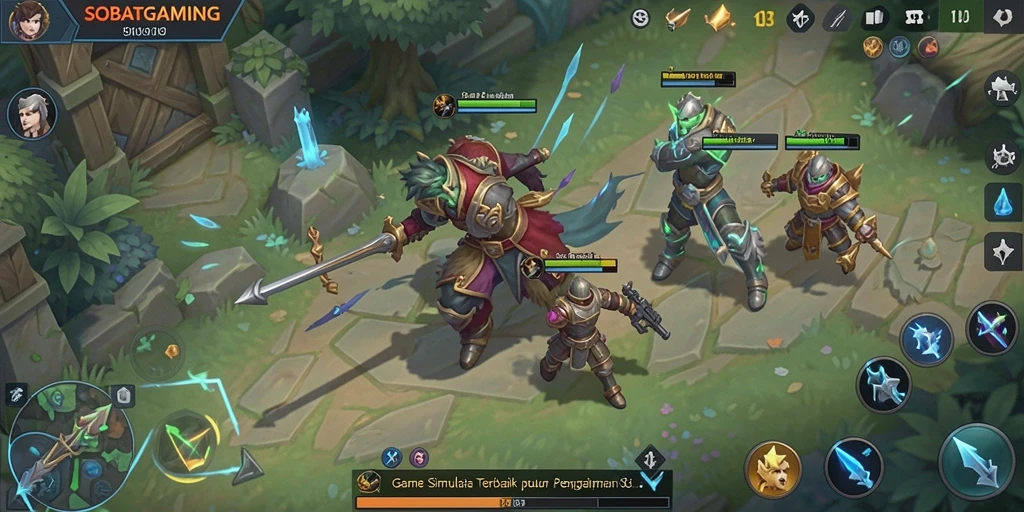 Tampilan dinamis dari gameplay SOBATGAMING yang menarik.