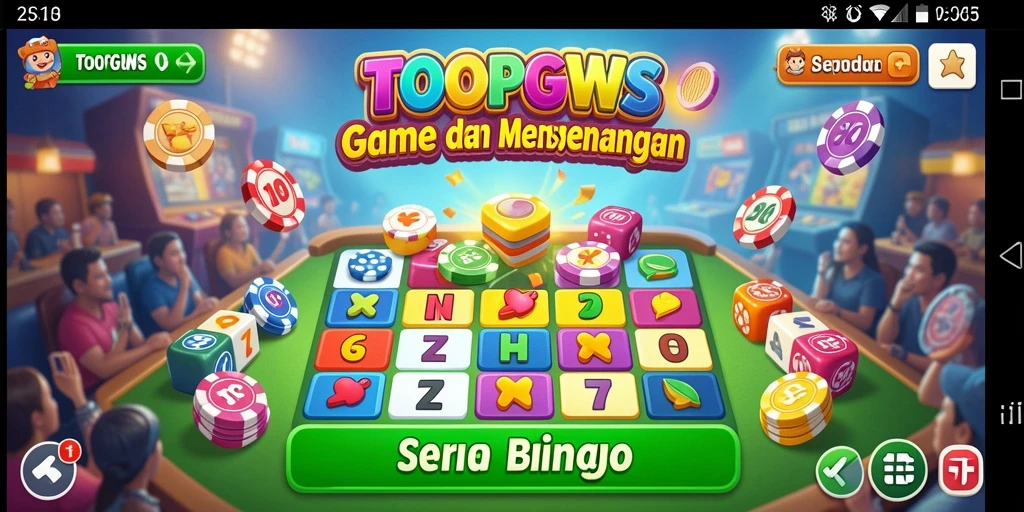 Tampilan gameplay seru dari TOOPGWS dalam permainan Bingo.