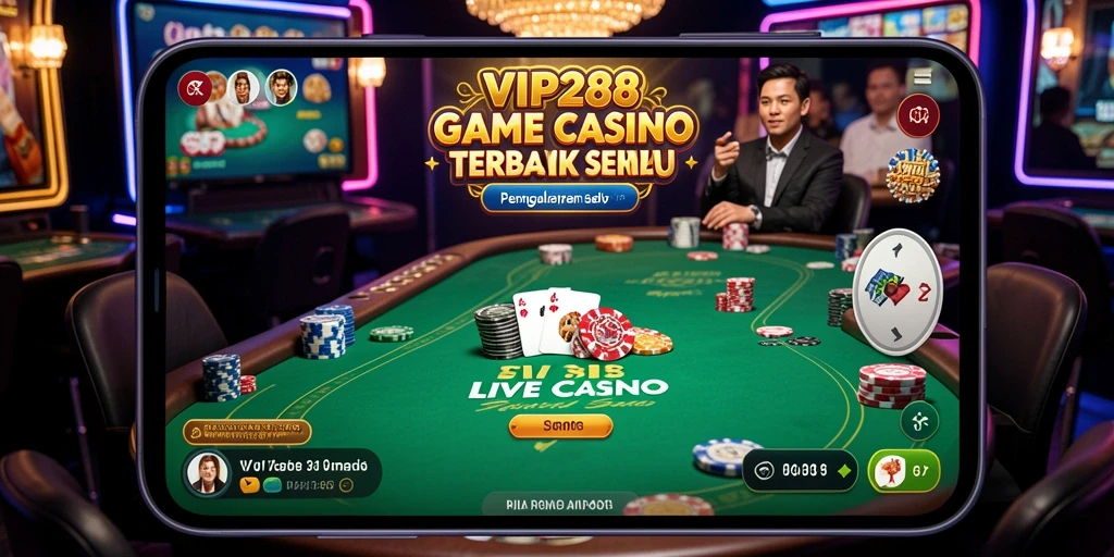 Tampilan gameplay Live Casino yang mengesankan di VIP288.
