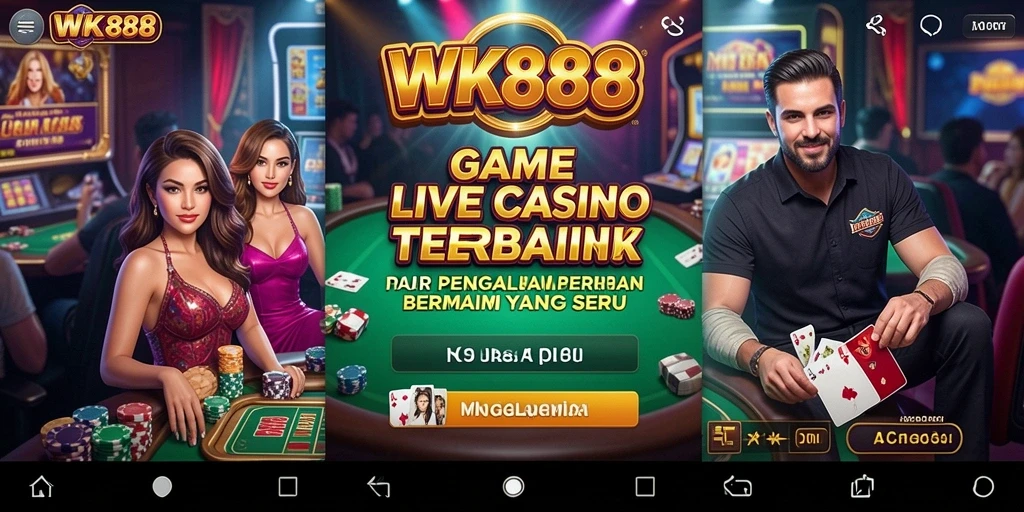 Gameplay Live Casino yang mendebarkan dan interaktif di WK888.